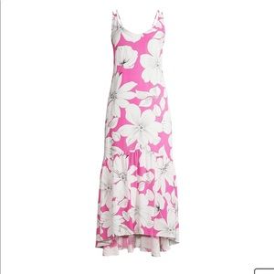 Scoop NYC Pink and White Floral Maxi Dress